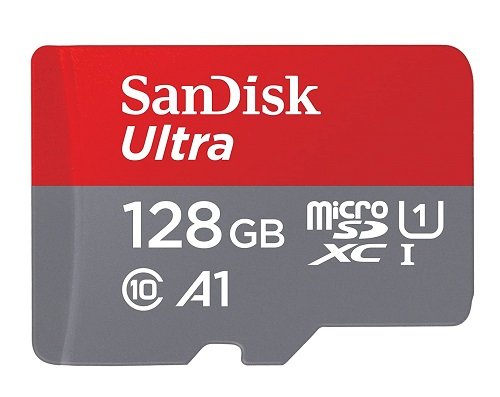 SanDisk Ultra UHS I 128GB MicroSD Card 140MB/s R, for Smartphones
