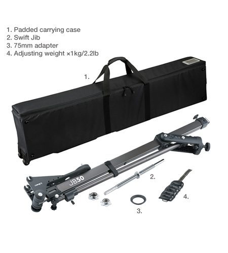 Libec JB50 Jib Arm Kit with Tripod, Dolly & Carrying Cases