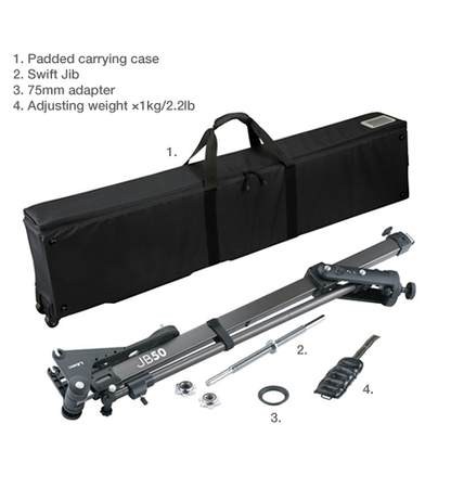 Libec JB50 Jib Arm Kit with Tripod, Dolly & Carrying Cases