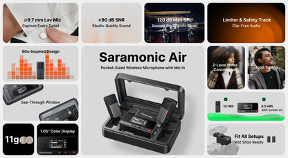 Saramonic Air Pocket-Sized Wireless Microphone System