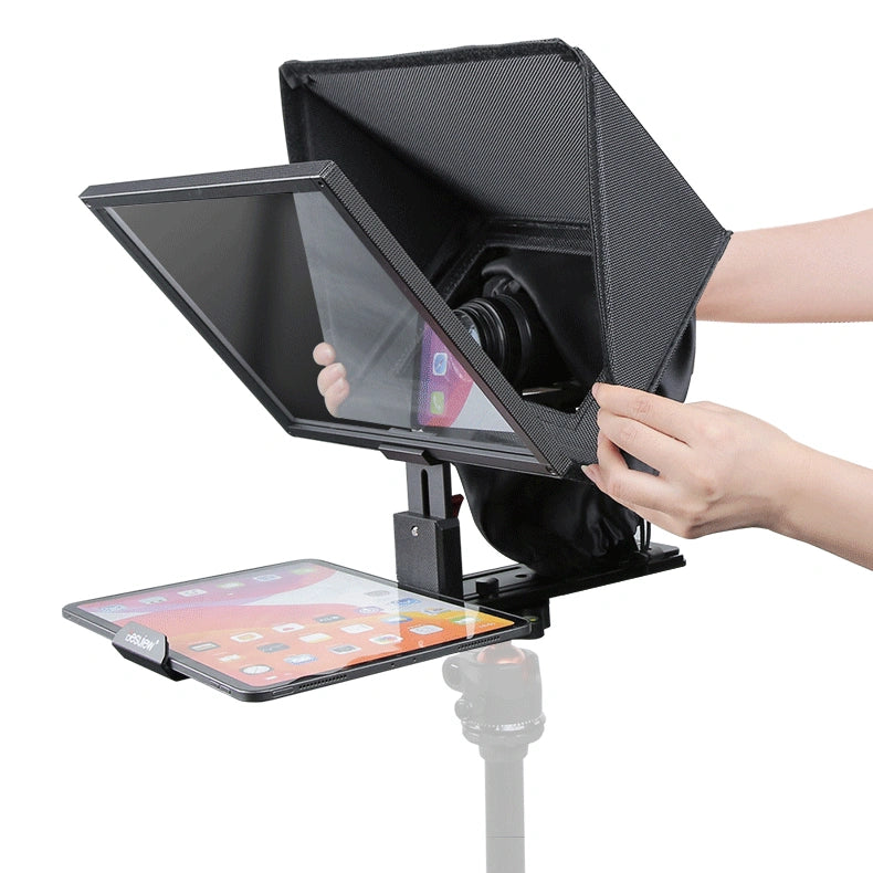 Desview T12S 12.9" Portable Teleprompter for Smartphone/Tablets with Remote Control