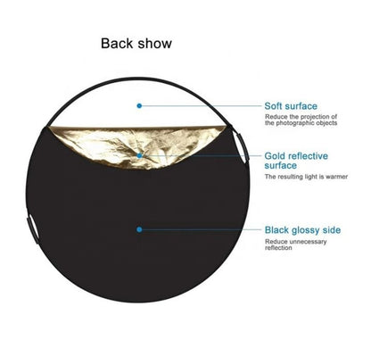 PhotoTech 5 in 1 Reflector with 2 handle 107cm
