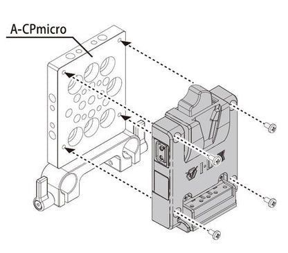 IDX P-Vmicro V-Mount Plate for Imicro Batteries